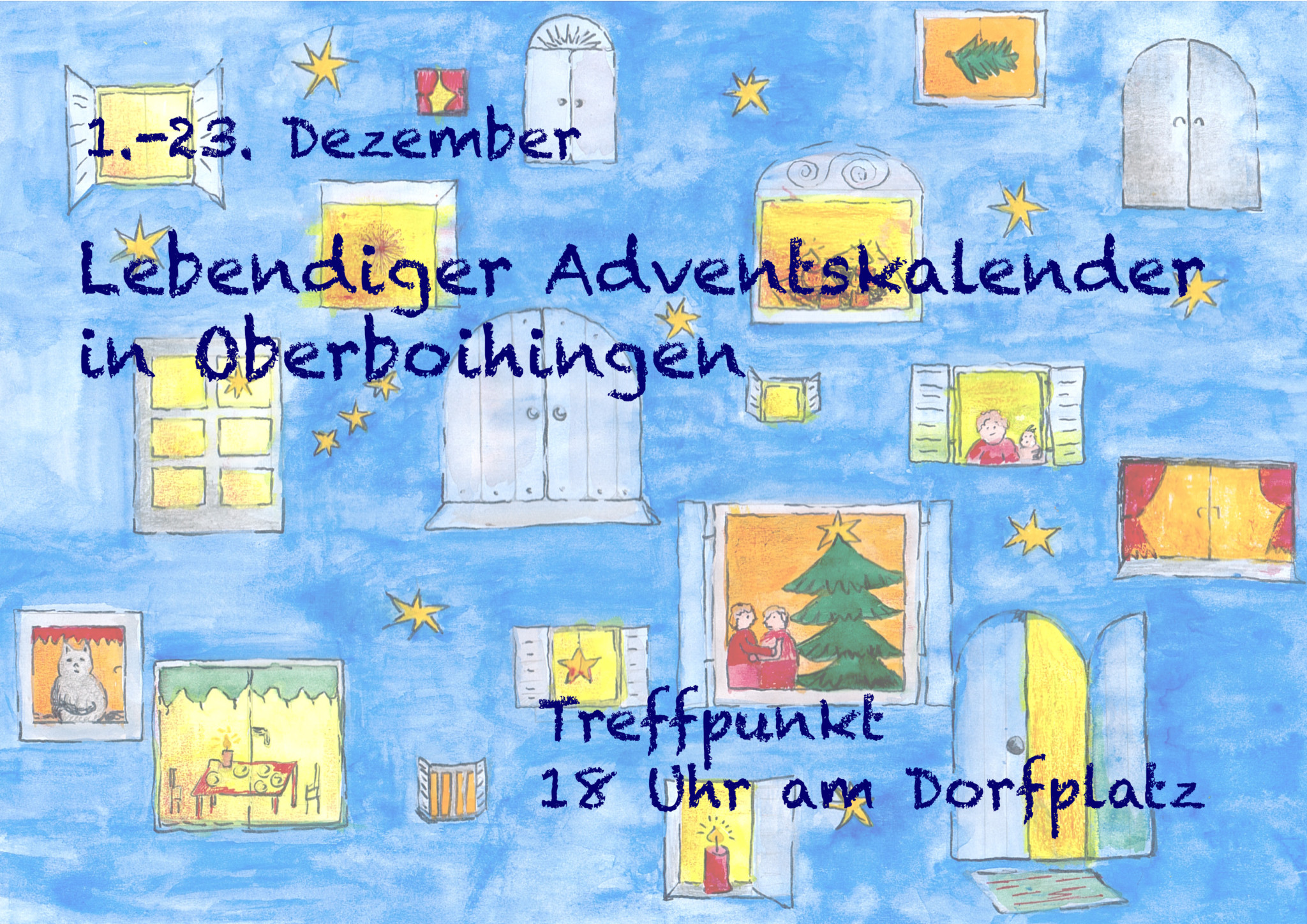 Lebendiger Adventskalender Evangelisches Jugendwerk Oberboihingen